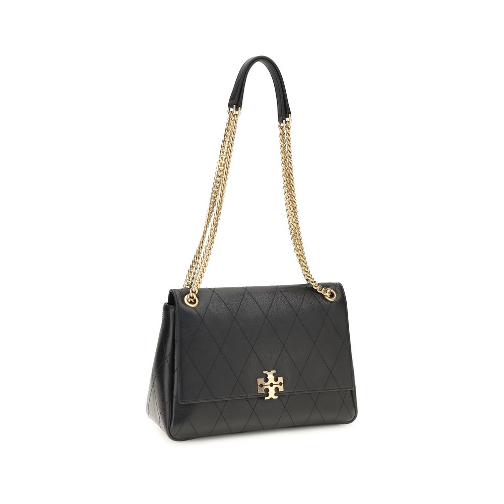 Tory Burch Black Calf Leather Bos Taurus Shoulder Bag - immagine 2