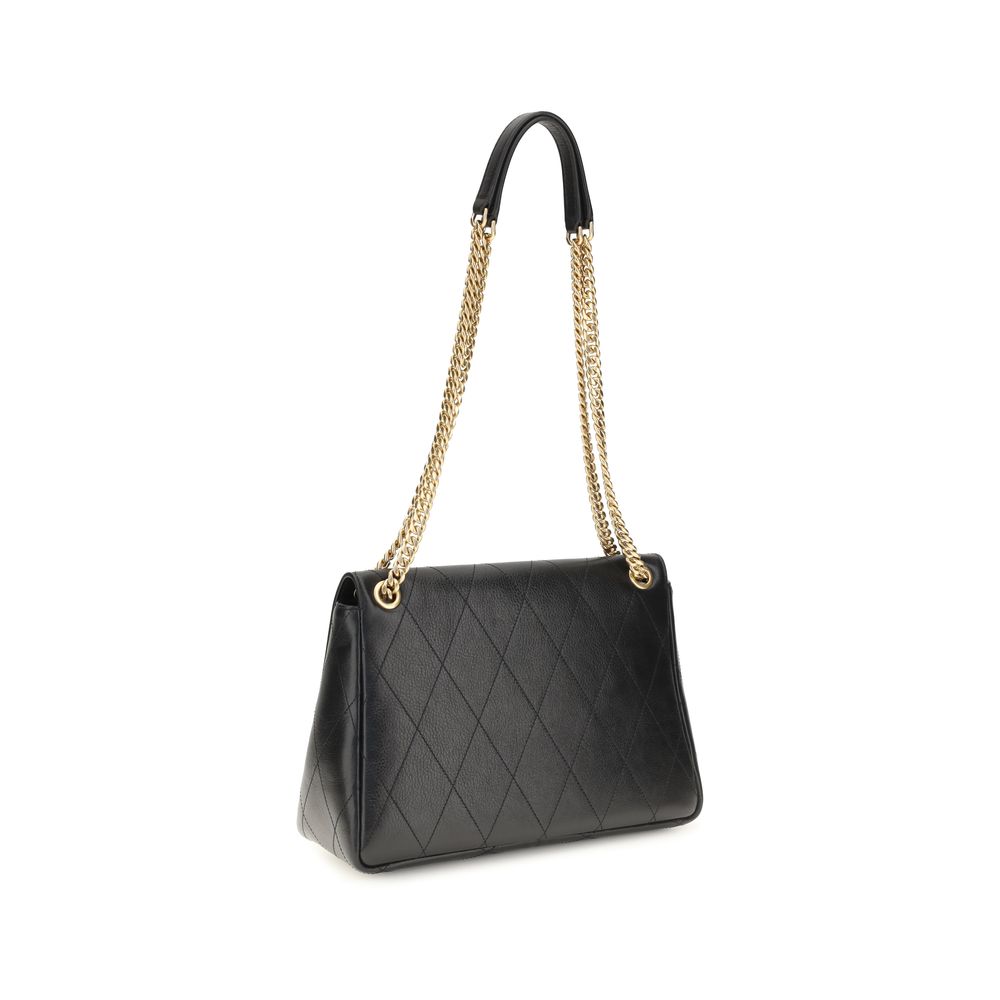 Tory Burch Black Calf Leather Bos Taurus Shoulder Bag - immagine 3