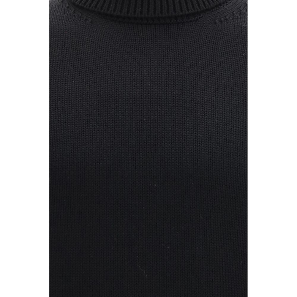 Roberto Collina Black Wool Oves Aries Turtleneck - immagine 3