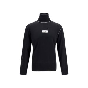 MM6 Black Wool Oves Aries Turtleneck