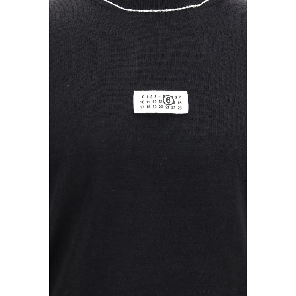 MM6 Black Wool Oves Aries Turtleneck - immagine 3