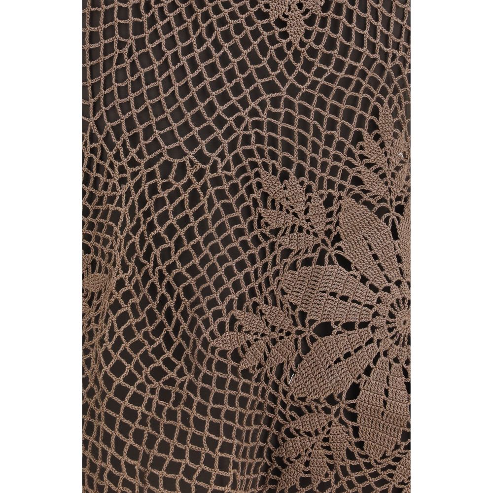 Magda Butrym Brown Cotton Blouse - immagine 3