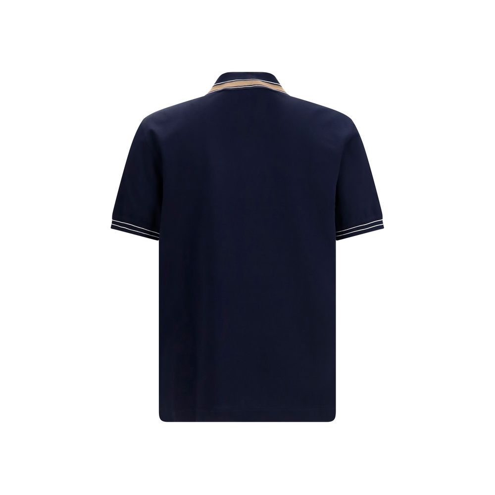 Ferragamo Blue Cotton Polo Shirt - immagine 2