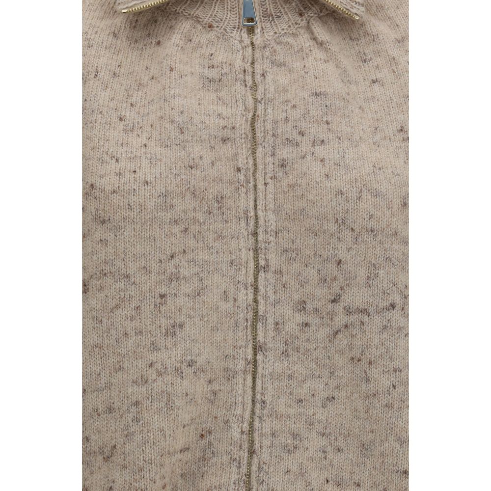 Fabiana Filippi Beige Wool Oves Aries Bomber - immagine 3