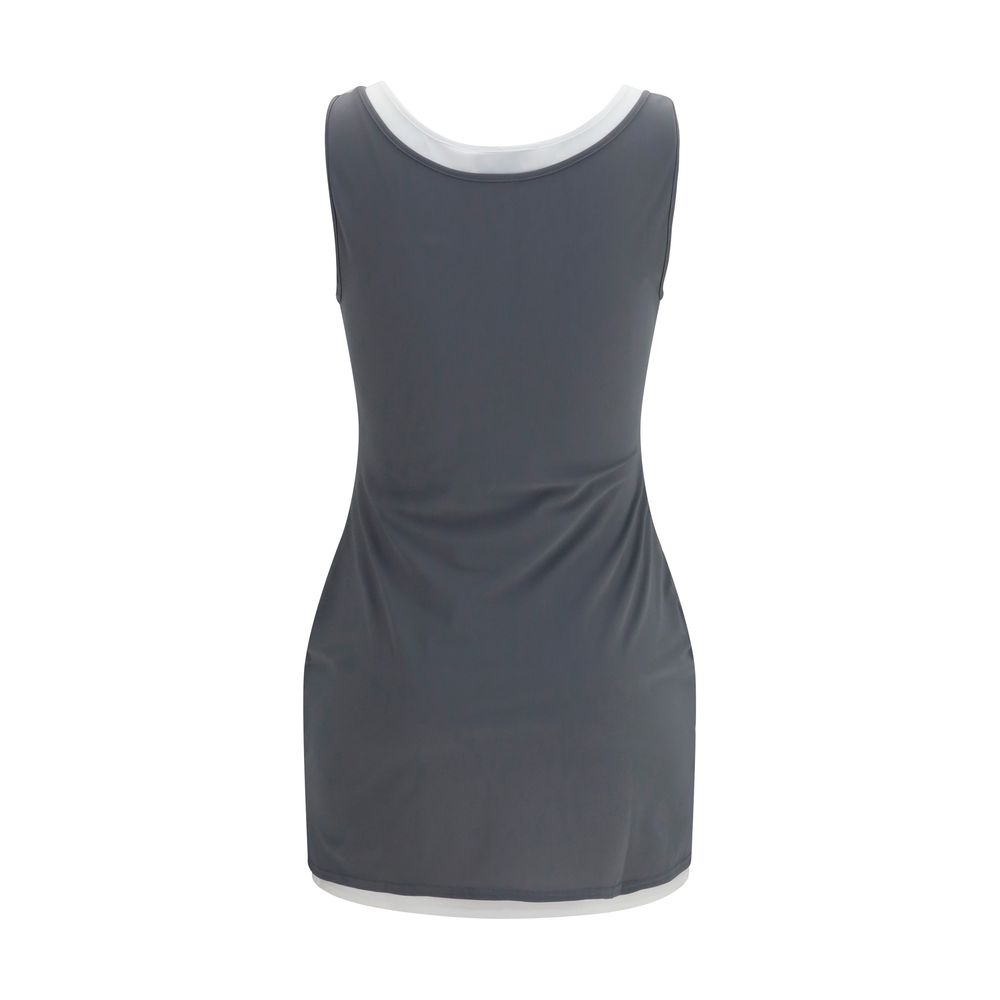 Miu Miu Gray Recycled Polyamide Casual Dress - immagine 2