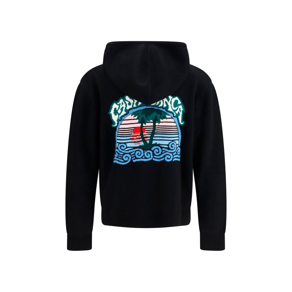 Casablanca Black Wool Oves Aries Sweatshirt - immagine 2