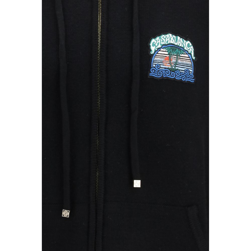 Casablanca Black Wool Oves Aries Sweatshirt - immagine 3