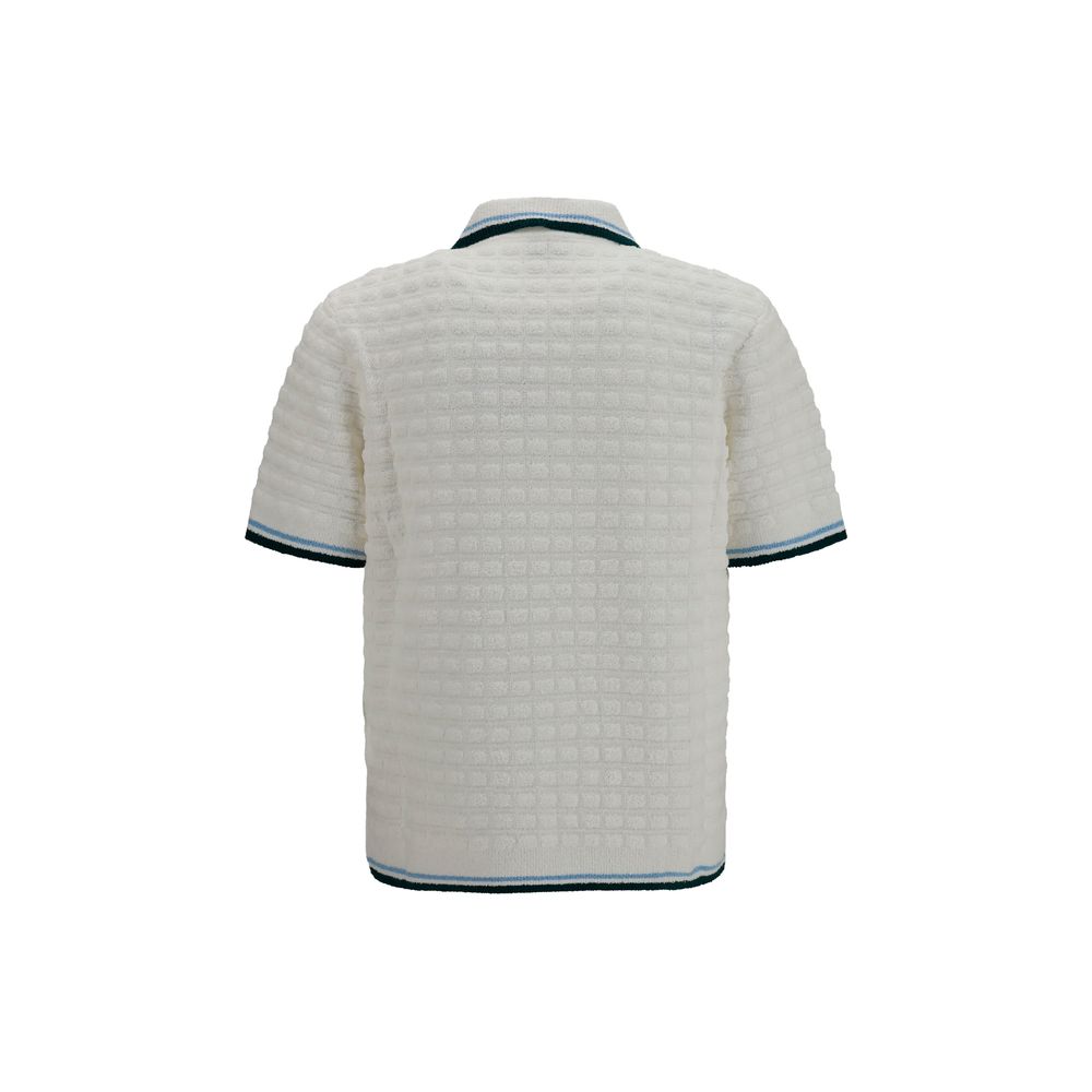 Casablanca White Cotton Polo Shirt - immagine 2