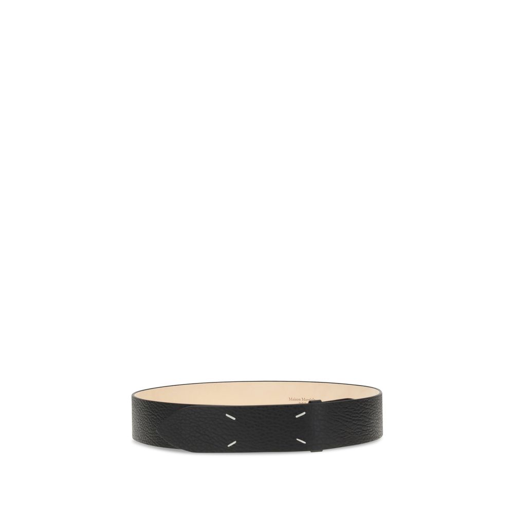 Maison Margiela Black Calf Leather Bos Taurus Regular Belt - immagine 2