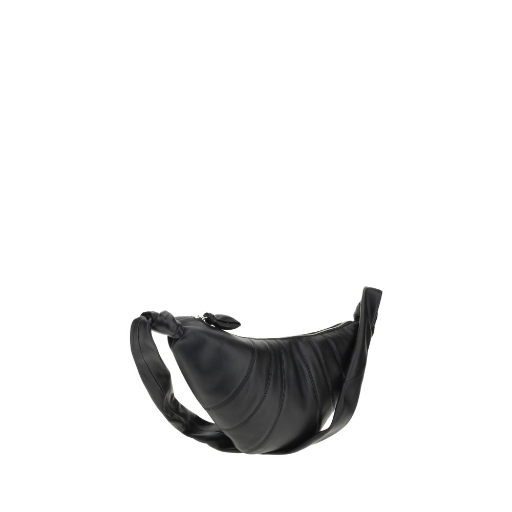 Lemaire Black Calf Leather Bos Taurus Shoulder Bag - immagine 2