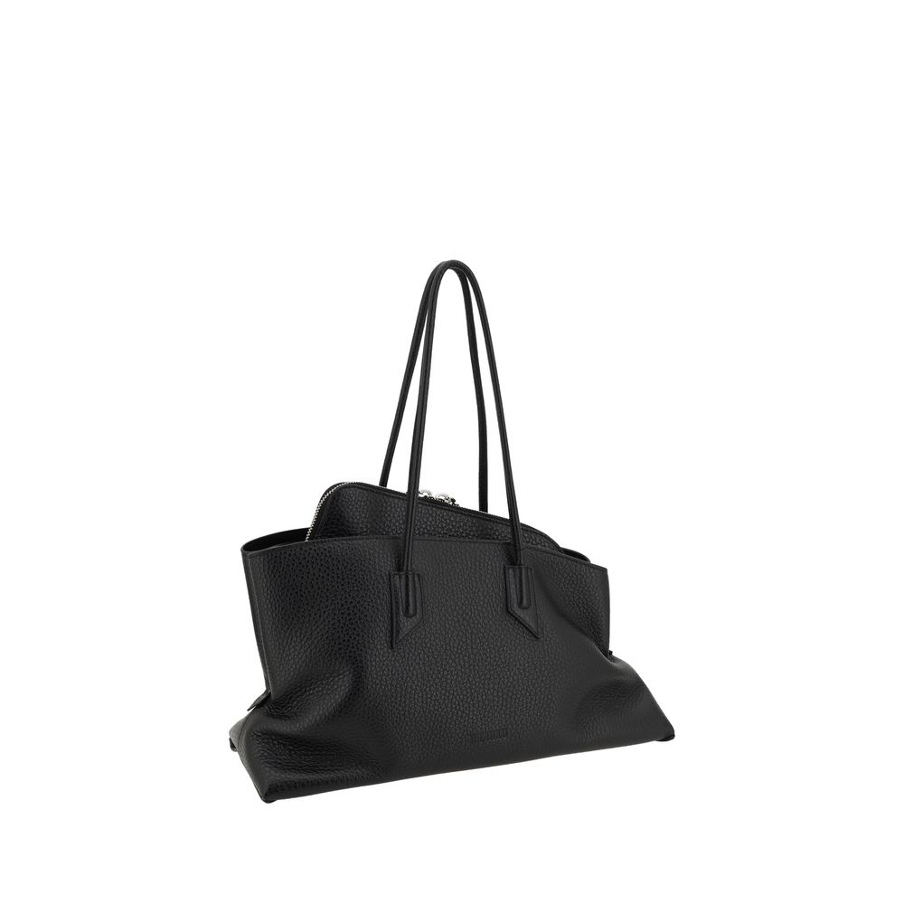 The Attico Black Calf Leather Bos Taurus Shoulder Bag - immagine 2