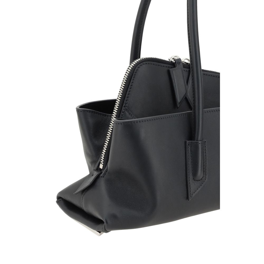 The Attico Black Calf Leather Bos Taurus Shoulder Bag - immagine 4