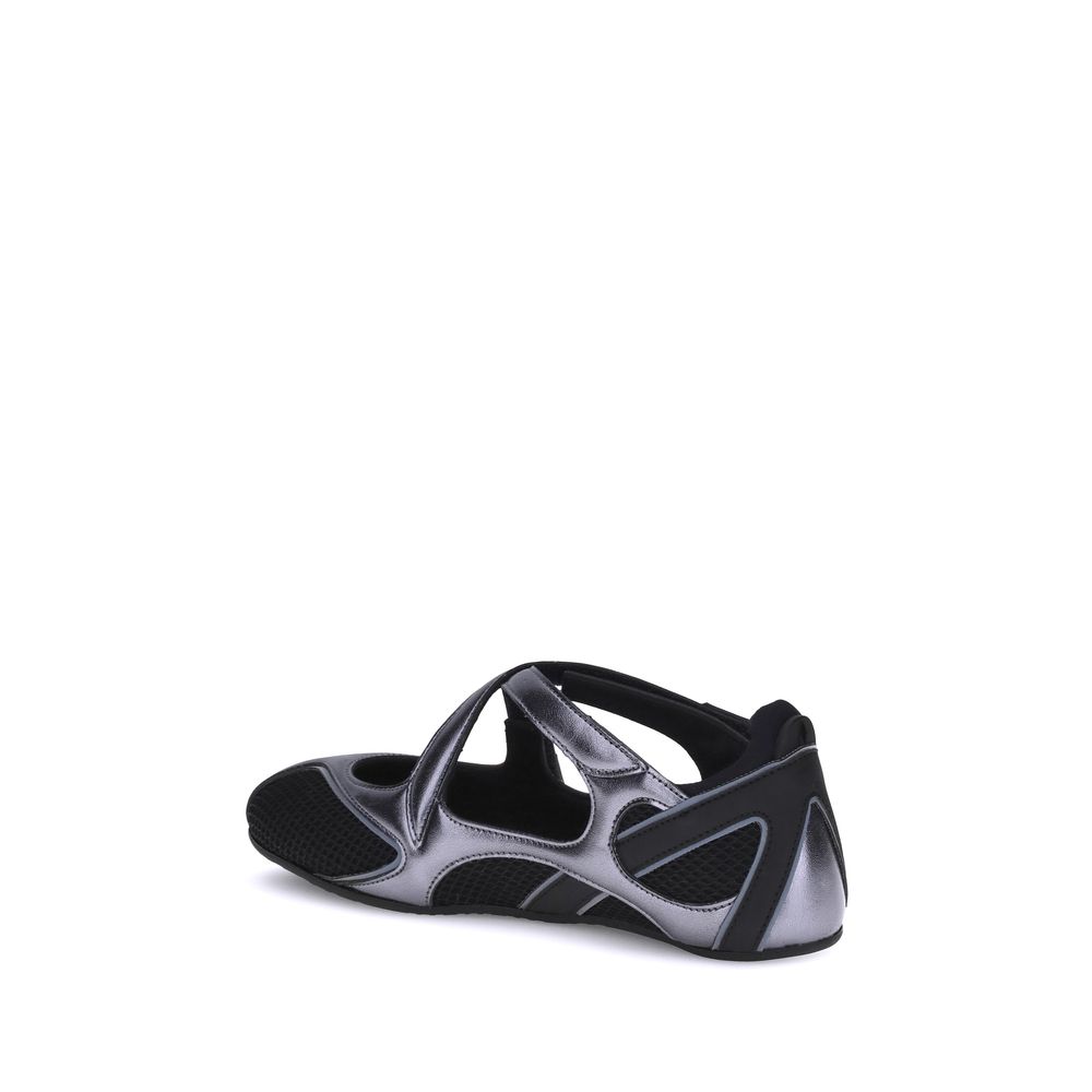 The Attico Black Polyethylene Ballet Flats - immagine 3