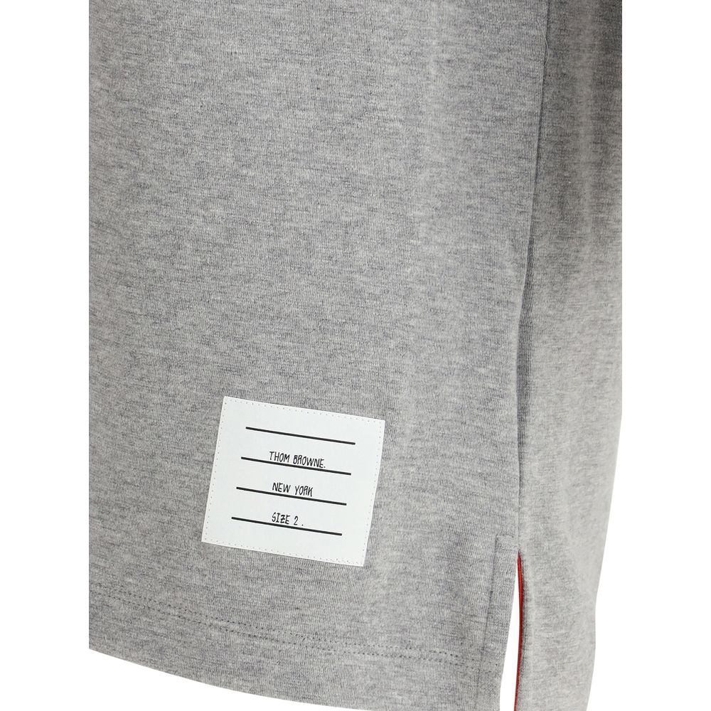 Thom Browne Gray Cotton T-Shirt - immagine 3